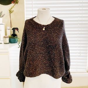 ✨NEW✨ Green Marle Cropped Sweater